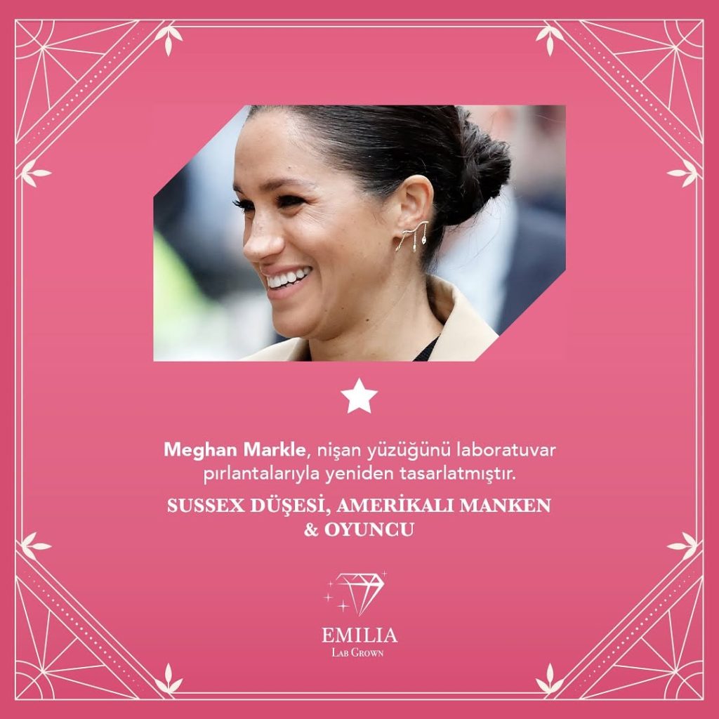 Meghan Markle – laboratuvar pırlantasıyla ilişkilendirilen mücevher tercihi 